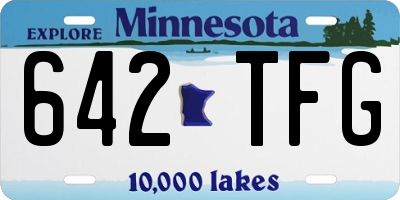 MN license plate 642TFG