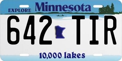 MN license plate 642TIR