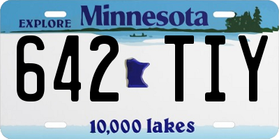MN license plate 642TIY