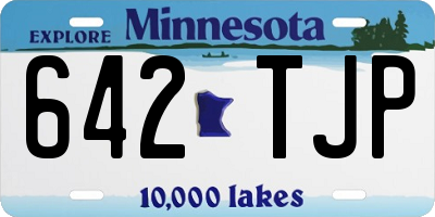 MN license plate 642TJP