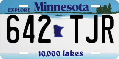MN license plate 642TJR
