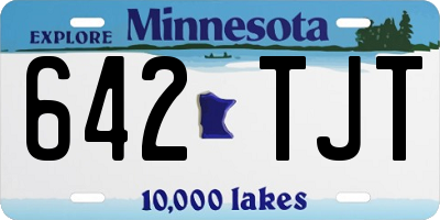 MN license plate 642TJT