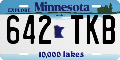 MN license plate 642TKB