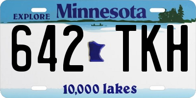 MN license plate 642TKH