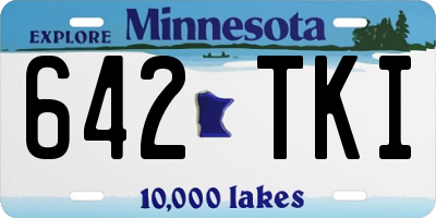 MN license plate 642TKI