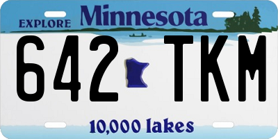 MN license plate 642TKM