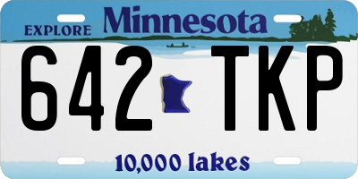 MN license plate 642TKP