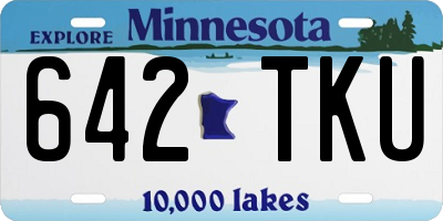 MN license plate 642TKU