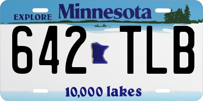 MN license plate 642TLB