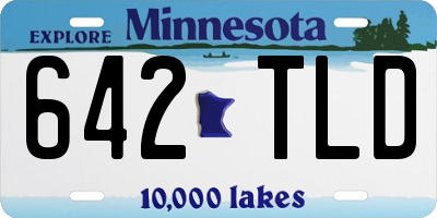 MN license plate 642TLD