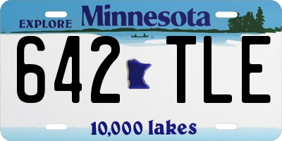 MN license plate 642TLE