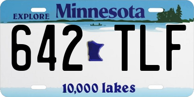 MN license plate 642TLF