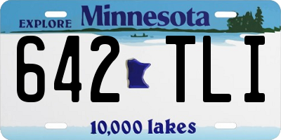 MN license plate 642TLI