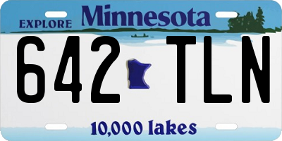 MN license plate 642TLN
