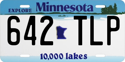 MN license plate 642TLP