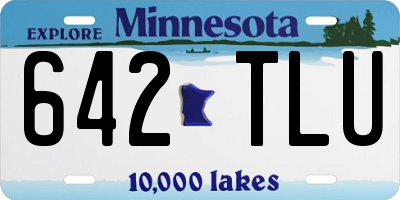 MN license plate 642TLU