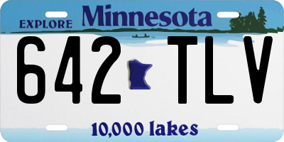 MN license plate 642TLV