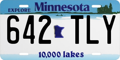MN license plate 642TLY