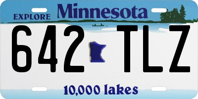 MN license plate 642TLZ