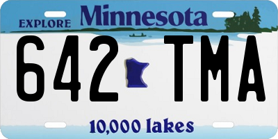 MN license plate 642TMA