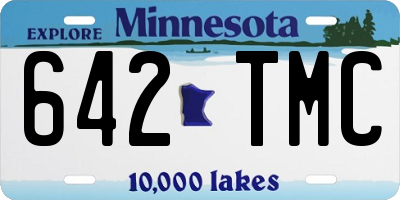 MN license plate 642TMC