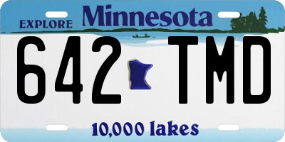 MN license plate 642TMD