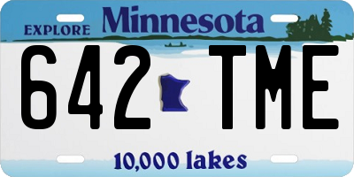 MN license plate 642TME
