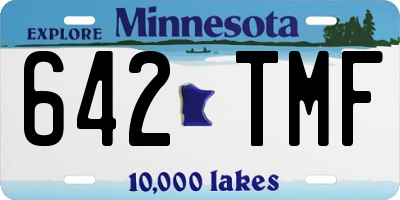 MN license plate 642TMF