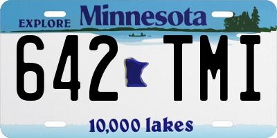 MN license plate 642TMI