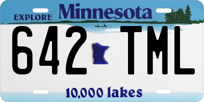 MN license plate 642TML