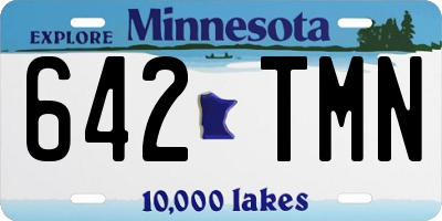MN license plate 642TMN