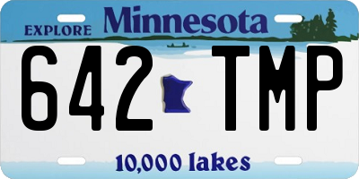 MN license plate 642TMP