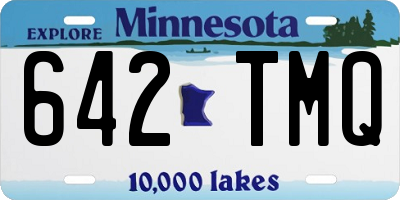 MN license plate 642TMQ