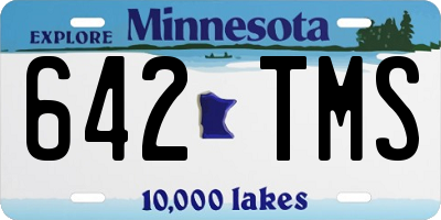 MN license plate 642TMS