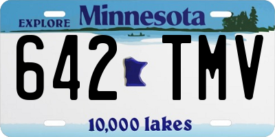 MN license plate 642TMV