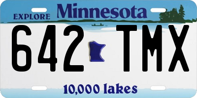 MN license plate 642TMX