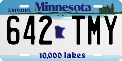 MN license plate 642TMY