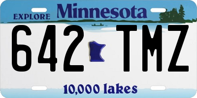 MN license plate 642TMZ