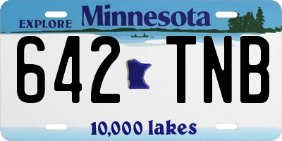 MN license plate 642TNB