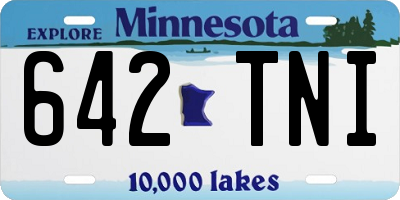 MN license plate 642TNI