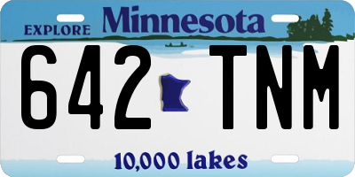 MN license plate 642TNM