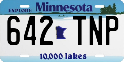MN license plate 642TNP