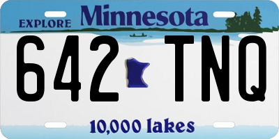 MN license plate 642TNQ
