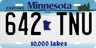 MN license plate 642TNU