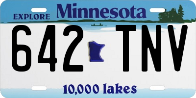 MN license plate 642TNV
