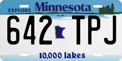 MN license plate 642TPJ