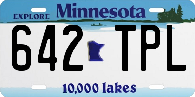 MN license plate 642TPL