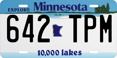 MN license plate 642TPM