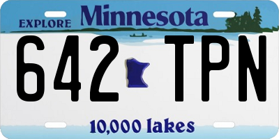 MN license plate 642TPN