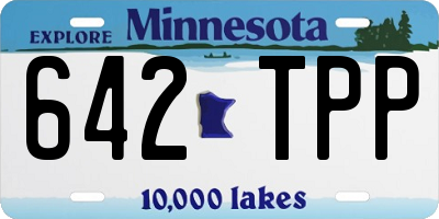 MN license plate 642TPP